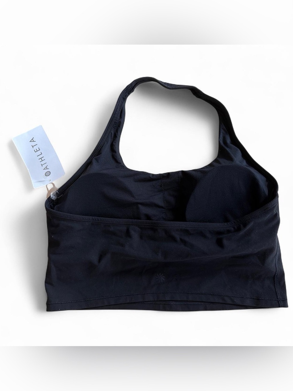 Athleta Navy Black Medium-Support Racerback Sports Bra